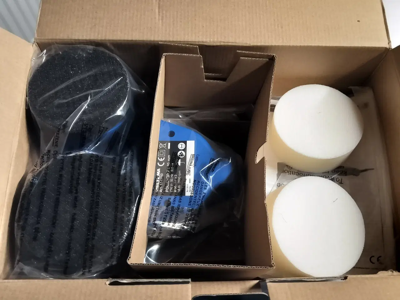 Billede 3 - Helt ny polermaskine med 2 hoveder 2 x 95 mm runde