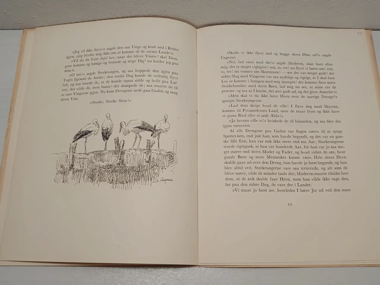 Billede 5 - H.C.Andersen:Storkene.ill Stig Aagesen. Nr378 af 7