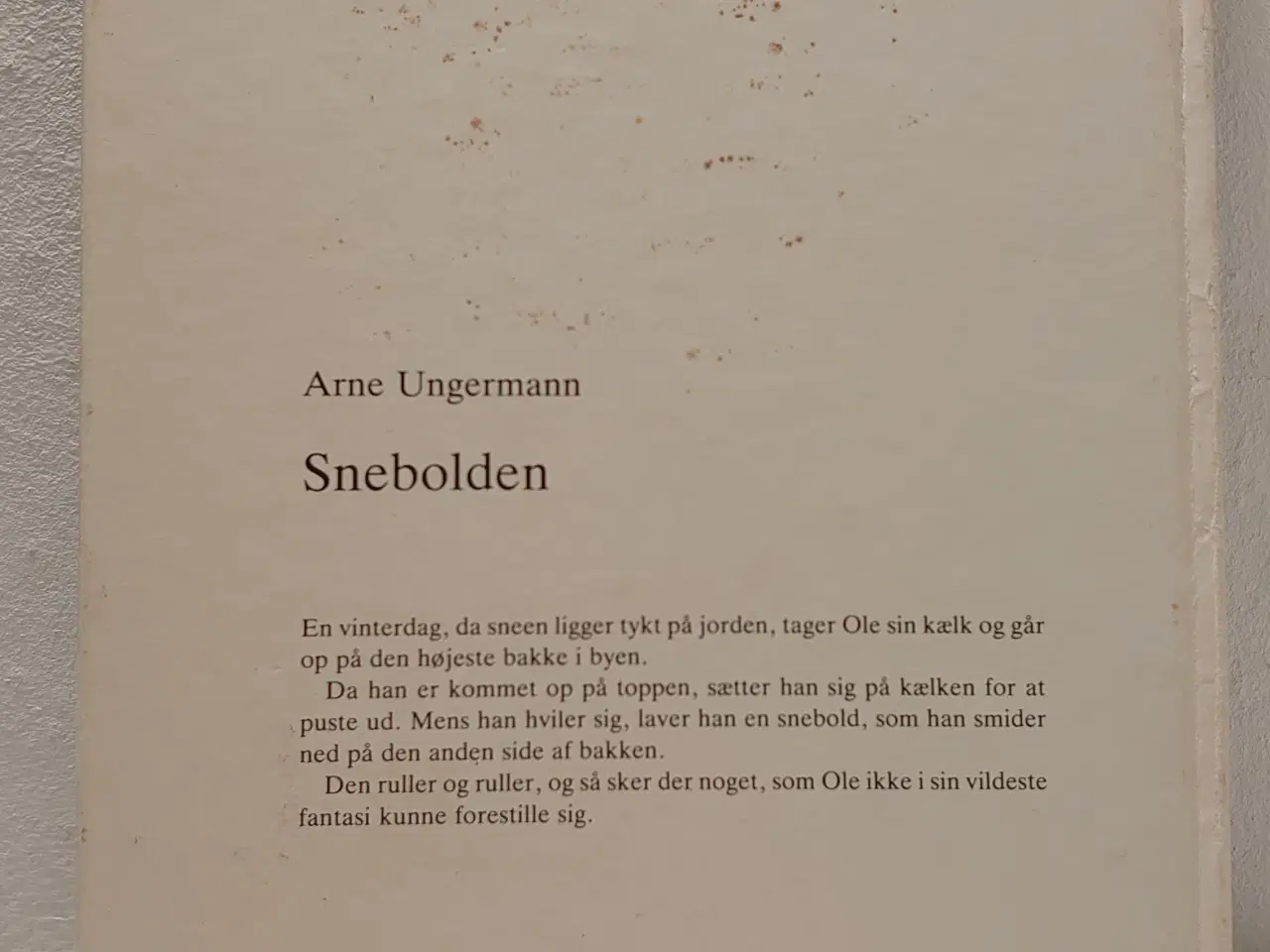 Billede 2 - Arne Ungermann: Snebolden. Udgave fra 1985.