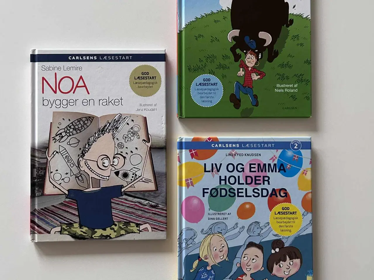 Billede 1 - Carlsens Læsestart, børnebog, 3 stk.