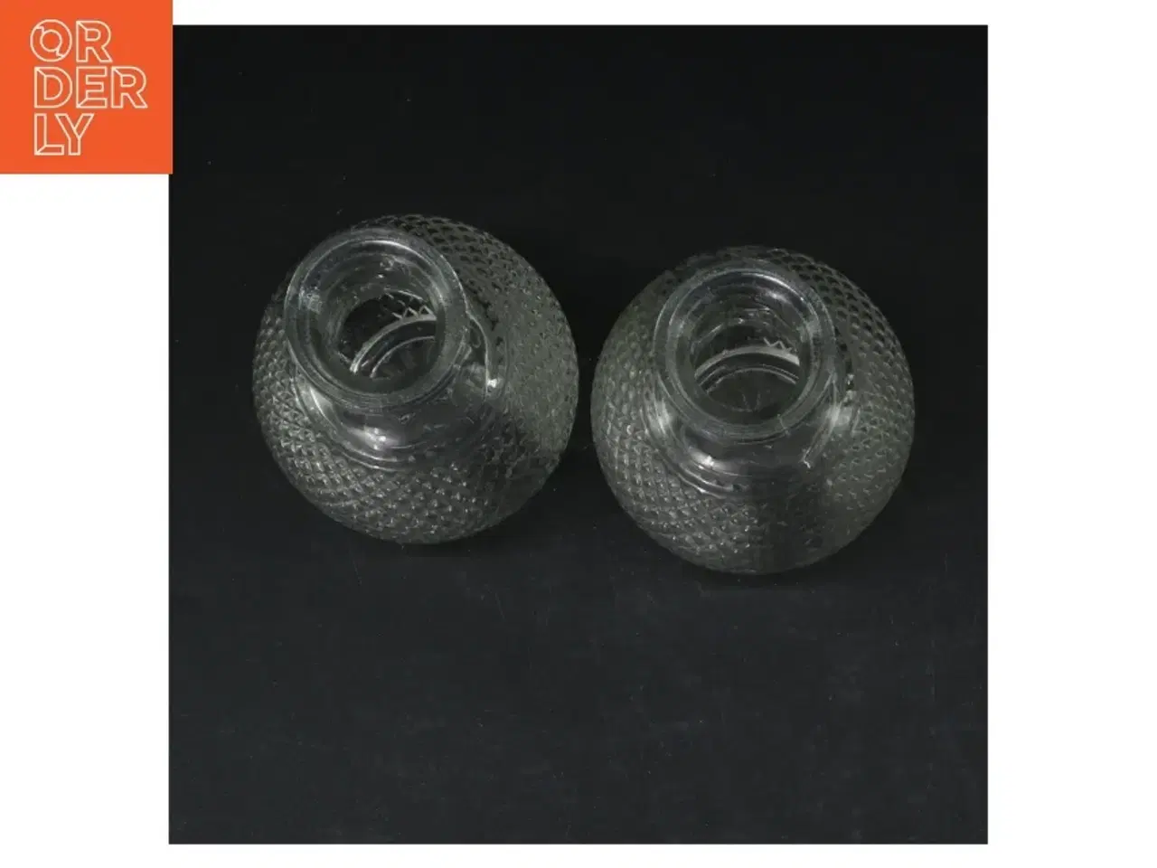 Billede 2 - Sæt med 2 glasvaser (str. 12 cm)