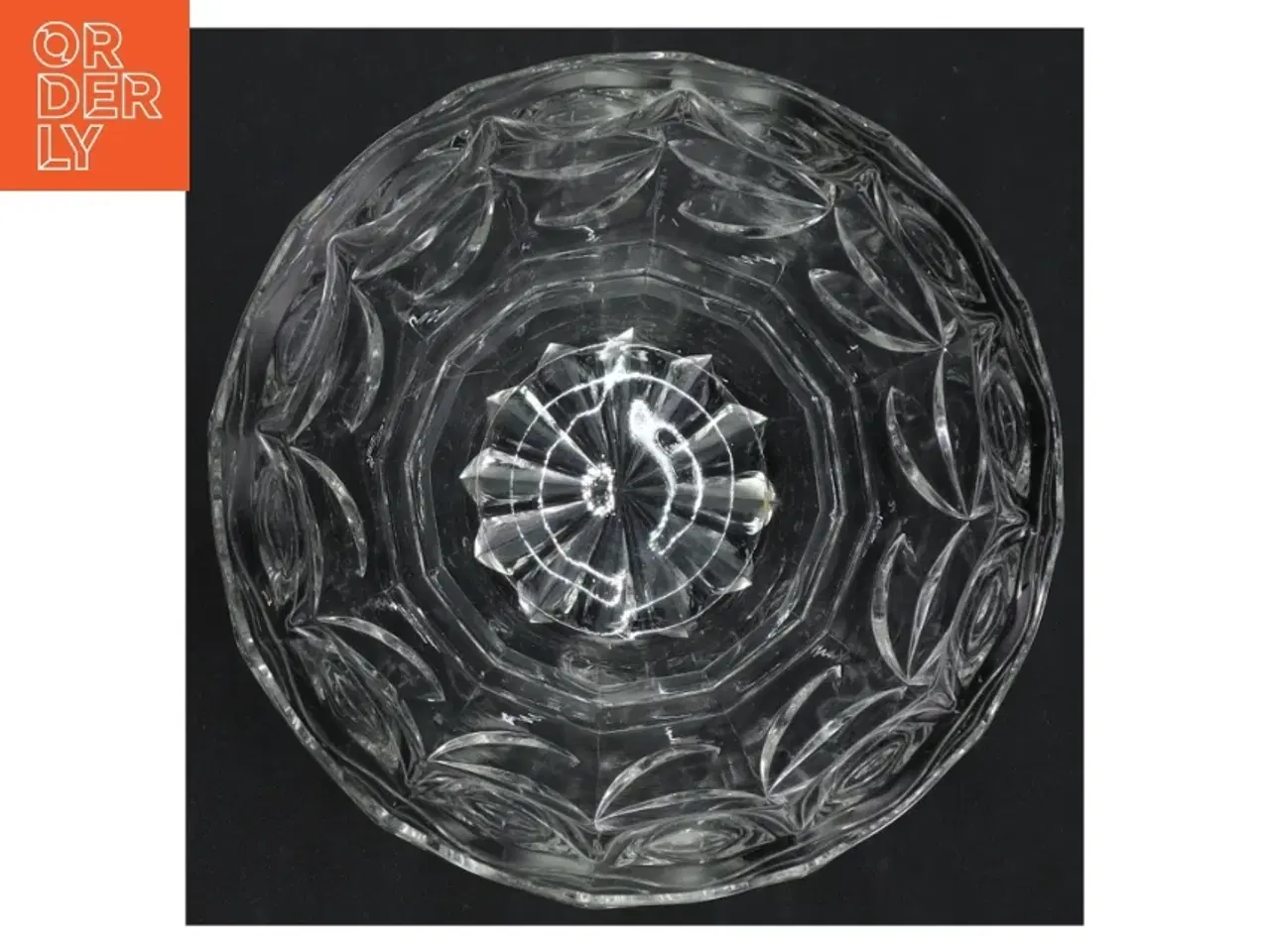 Billede 3 - Gl. Glasskål, måske Krystal (str. H. 9 cm. ø. 14 cm)