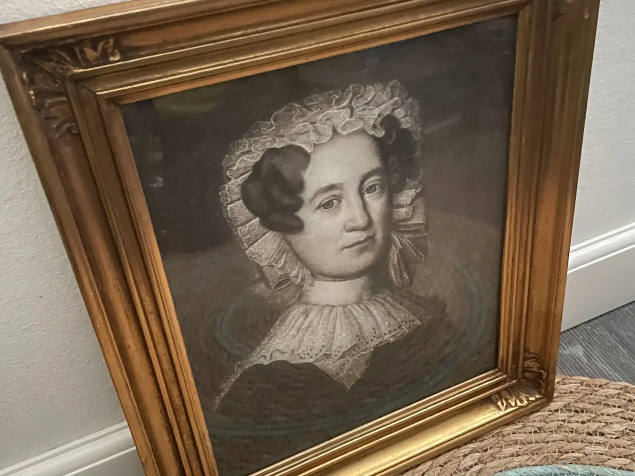 Billede 1 - Ældre portræt billede (maleri)