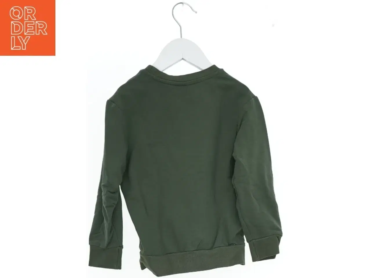Billede 2 - Grøn sweatshirt med logo fra Hummel (str. 104)