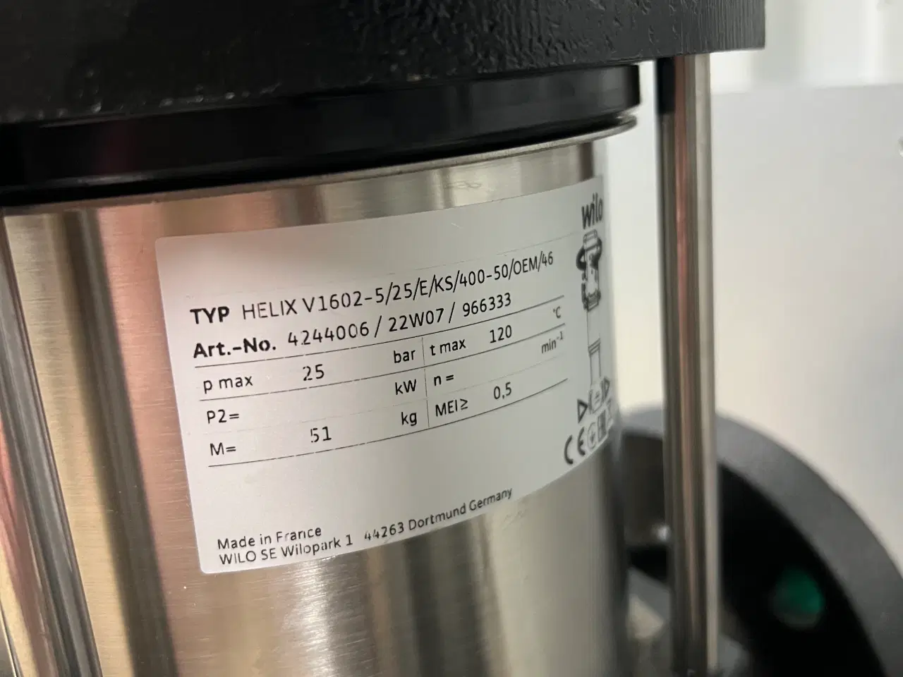 Billede 2 - Wilo Centrifugalpumpe