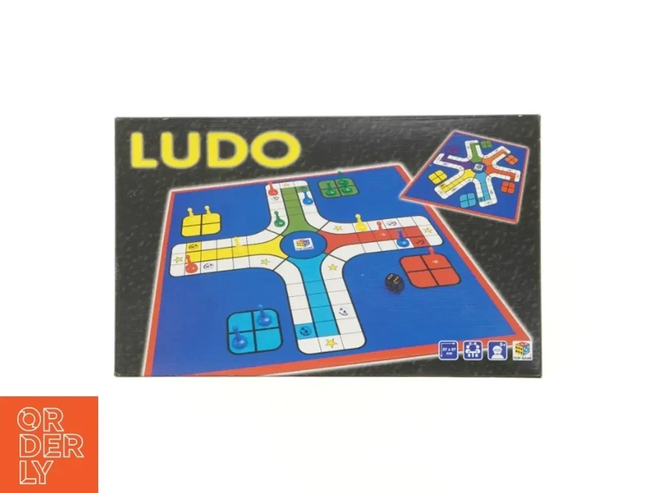 Billede 1 - Ludo brætspil (str. Plade 36 x 36 cm)