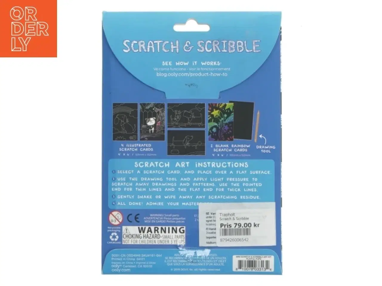 Billede 2 - Scratch & Scribble Mini Kit fra Ooly (str. 18x12,5 cm)