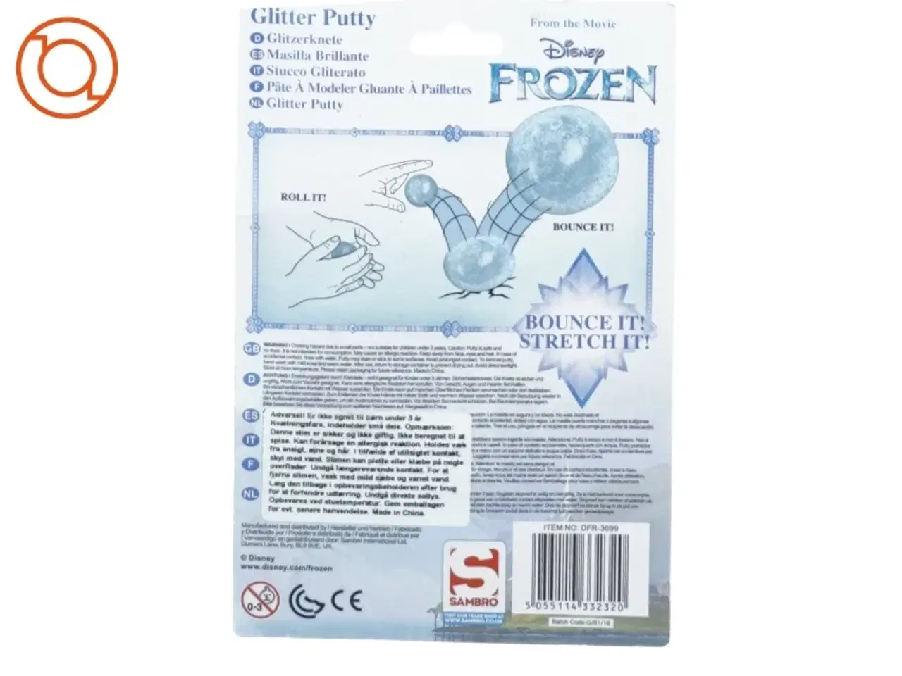 Billede 2 - Frozen glitter putty fra Sambro (str. 6 cm)