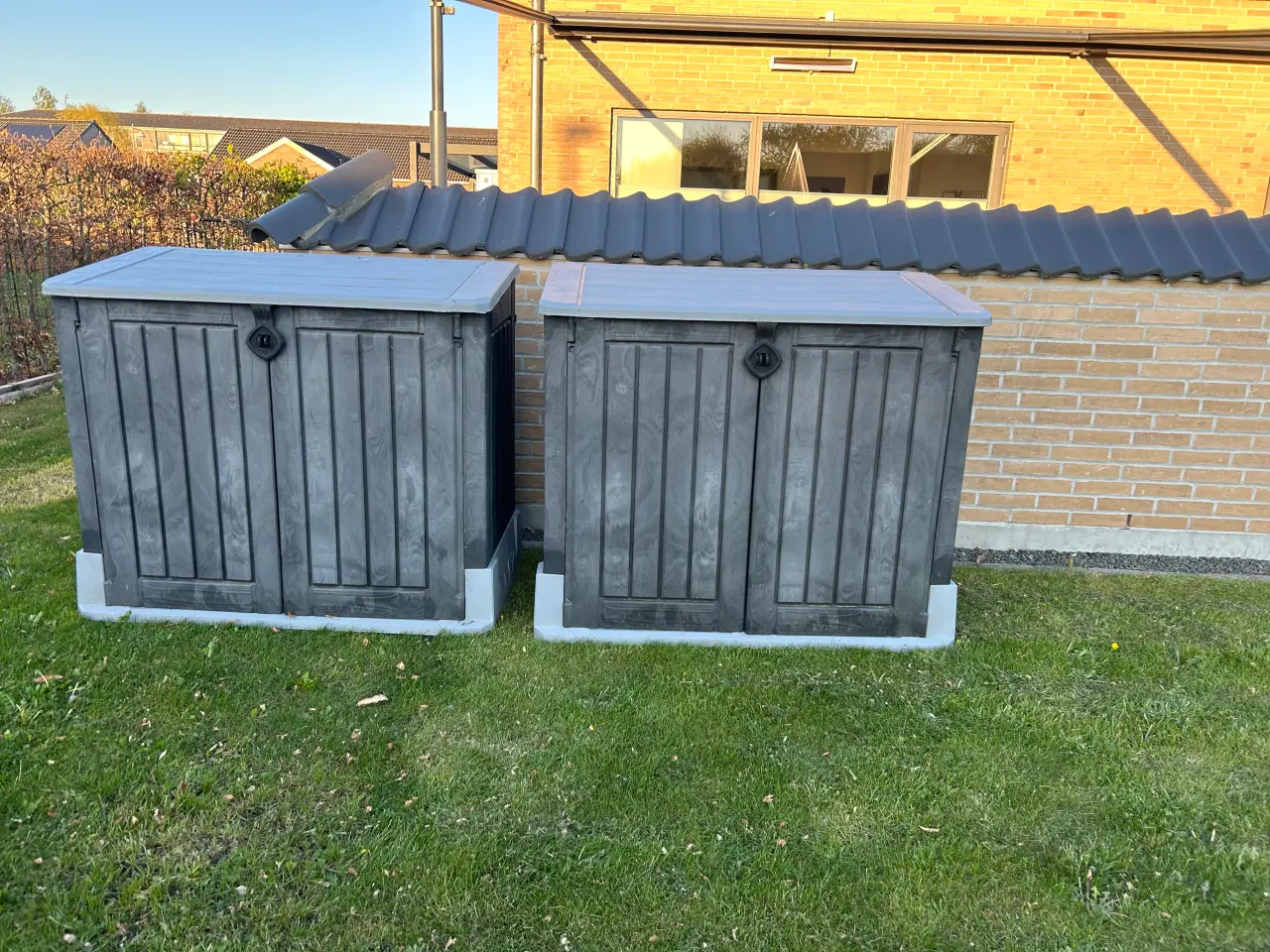 Billede 1 - Opbevaringsboks B132xH114xD72cm grå