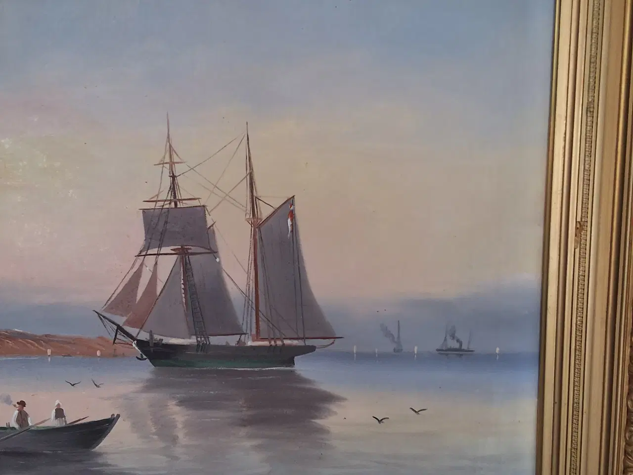 Billede 4 - Smukt oliemaleri med beroligende motiv