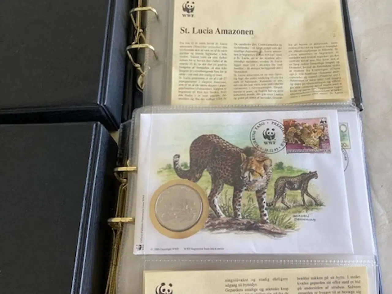Billede 2 - 6 WWF samlemapper med billeder og frimærker