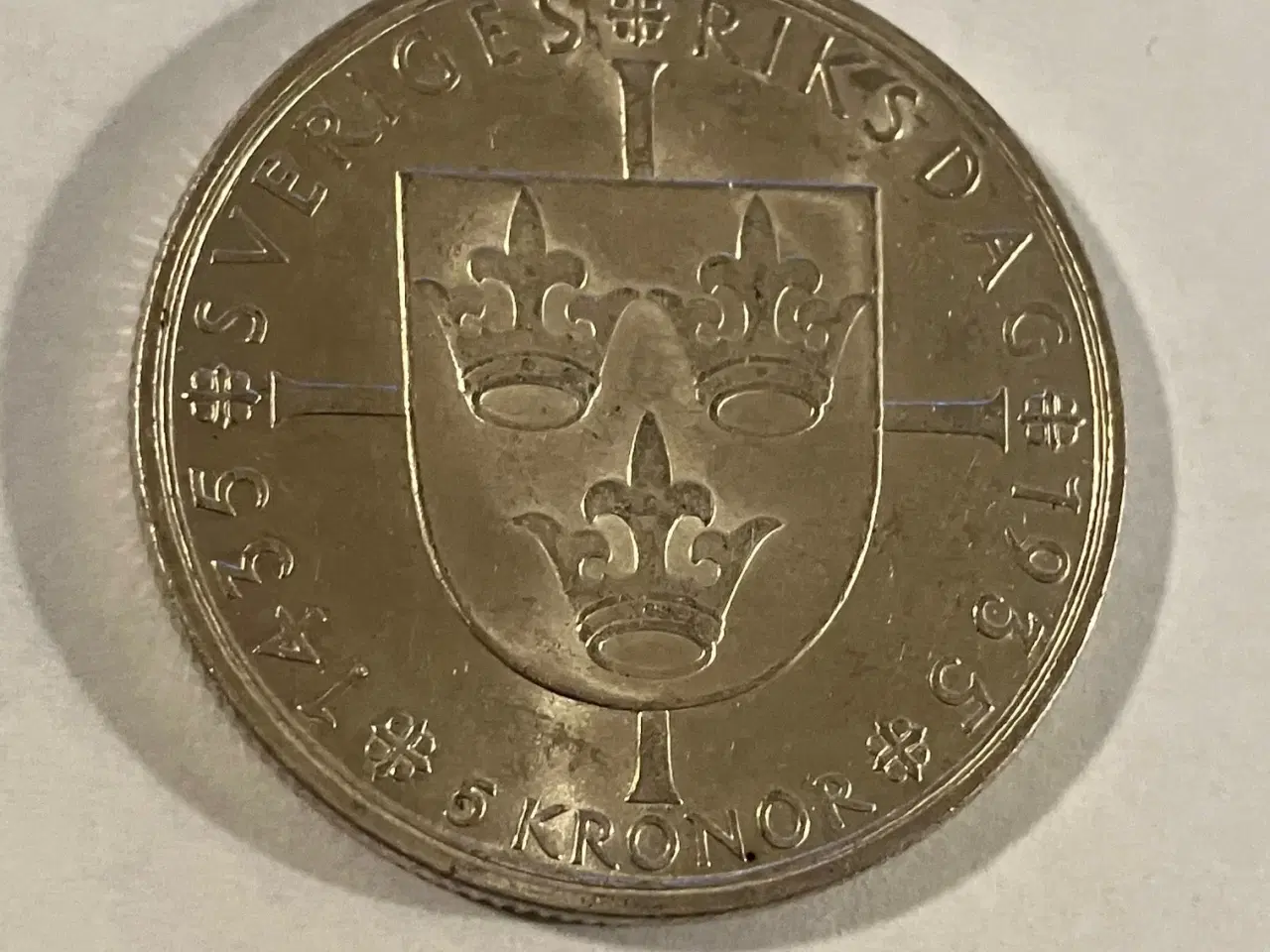 Billede 1 - 5 Kronor Sweden 1935 - Gustaf V - Silver