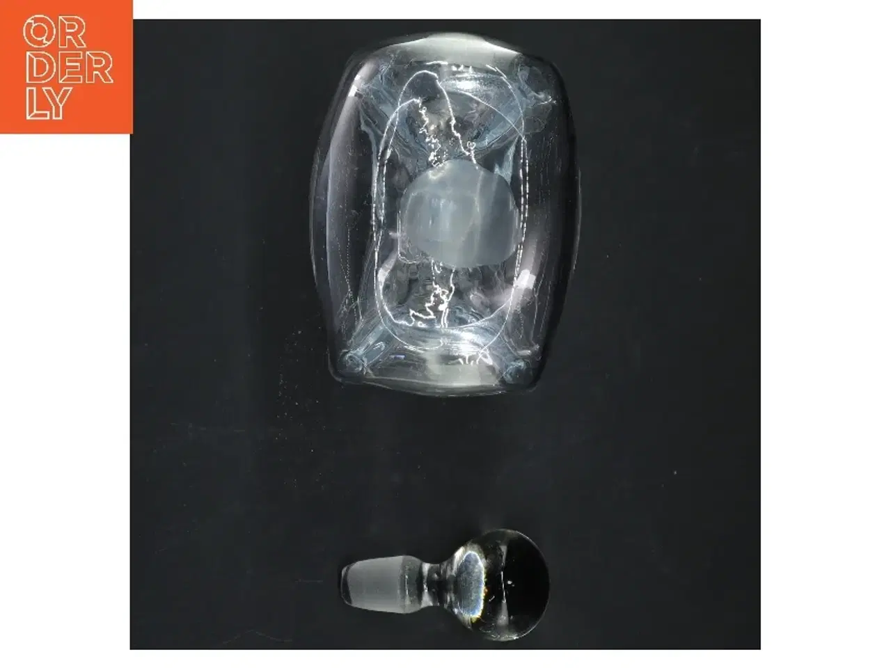 Billede 3 - Klukflaske fra Holmegaard (str. 21 cm)