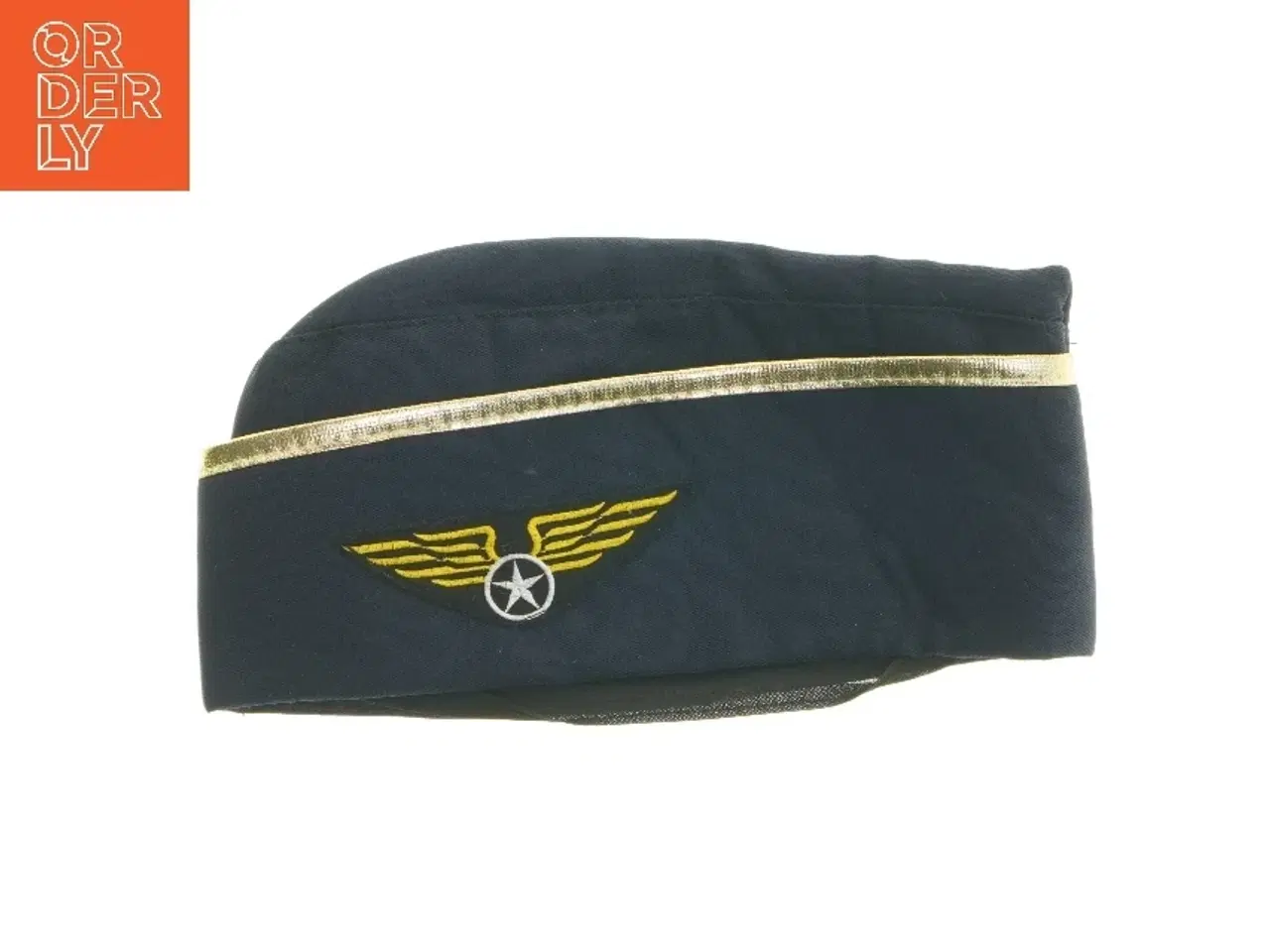 Billede 1 - Stewardesse hat med broderet emblem (str. 28 cm)