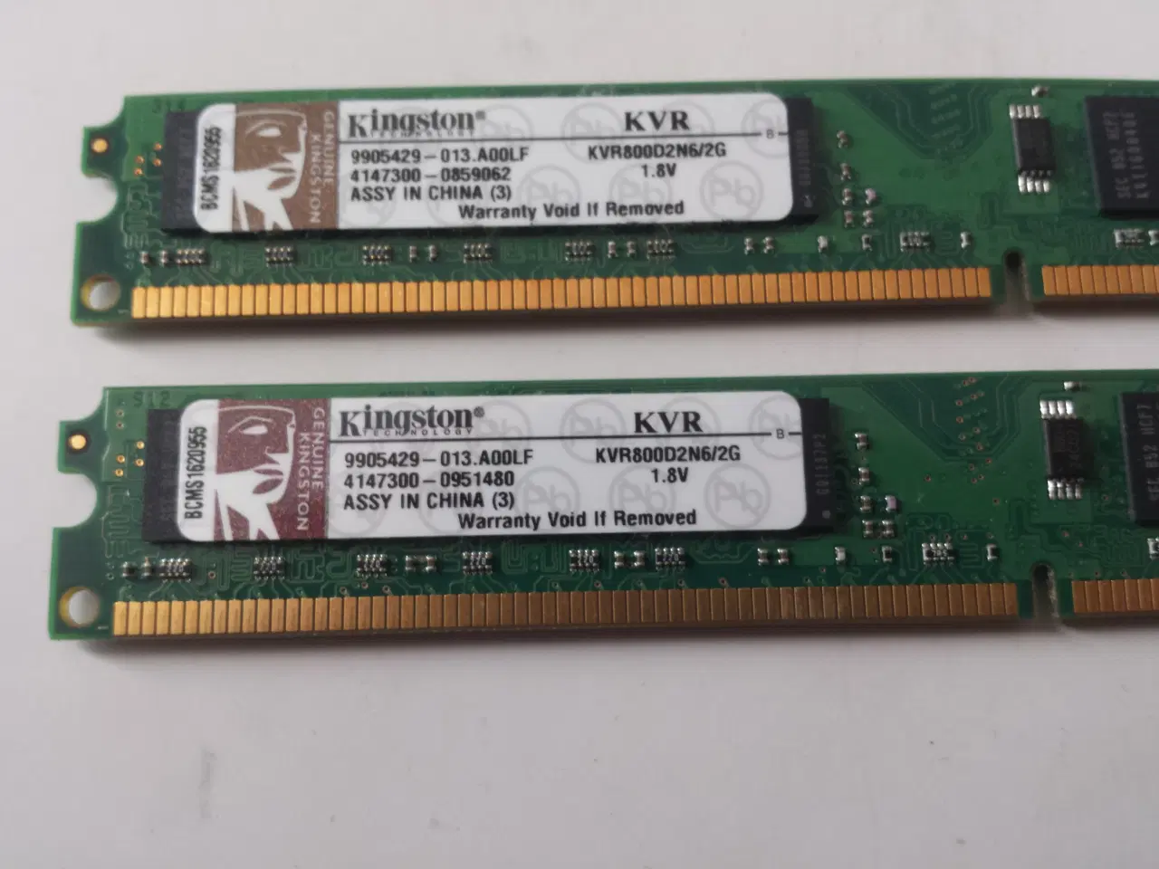 Billede 2 - RAM 2 x 2GB DDR2 800MHz 240pin DIMM