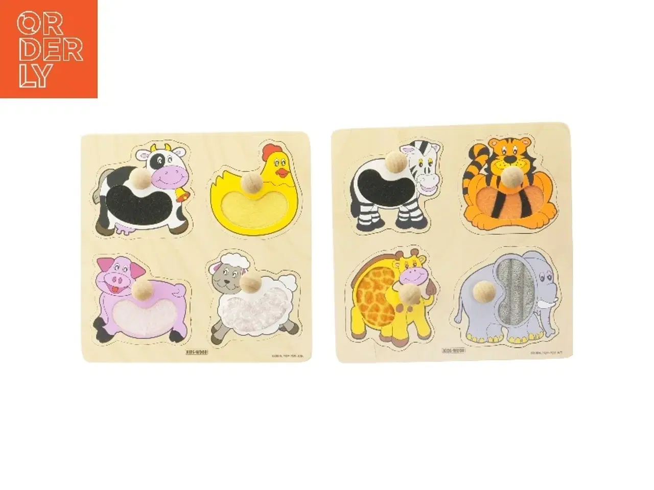 Billede 1 - Puslespil med dyr (str. 20 x 20 cm)