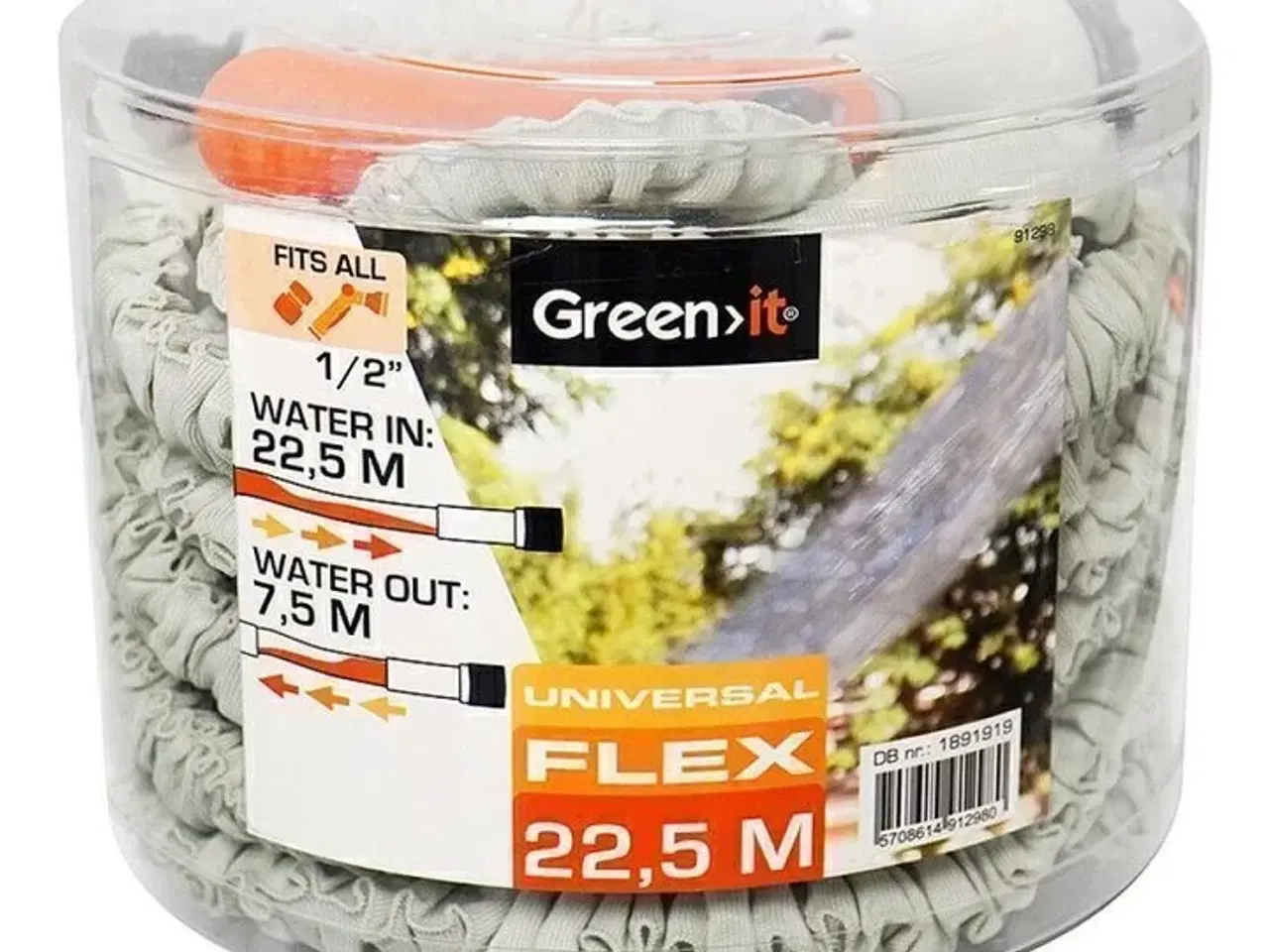 Billede 2 - 2 pk. Green>it flexslange 1/2" 22,5 m med sprøjtepistol