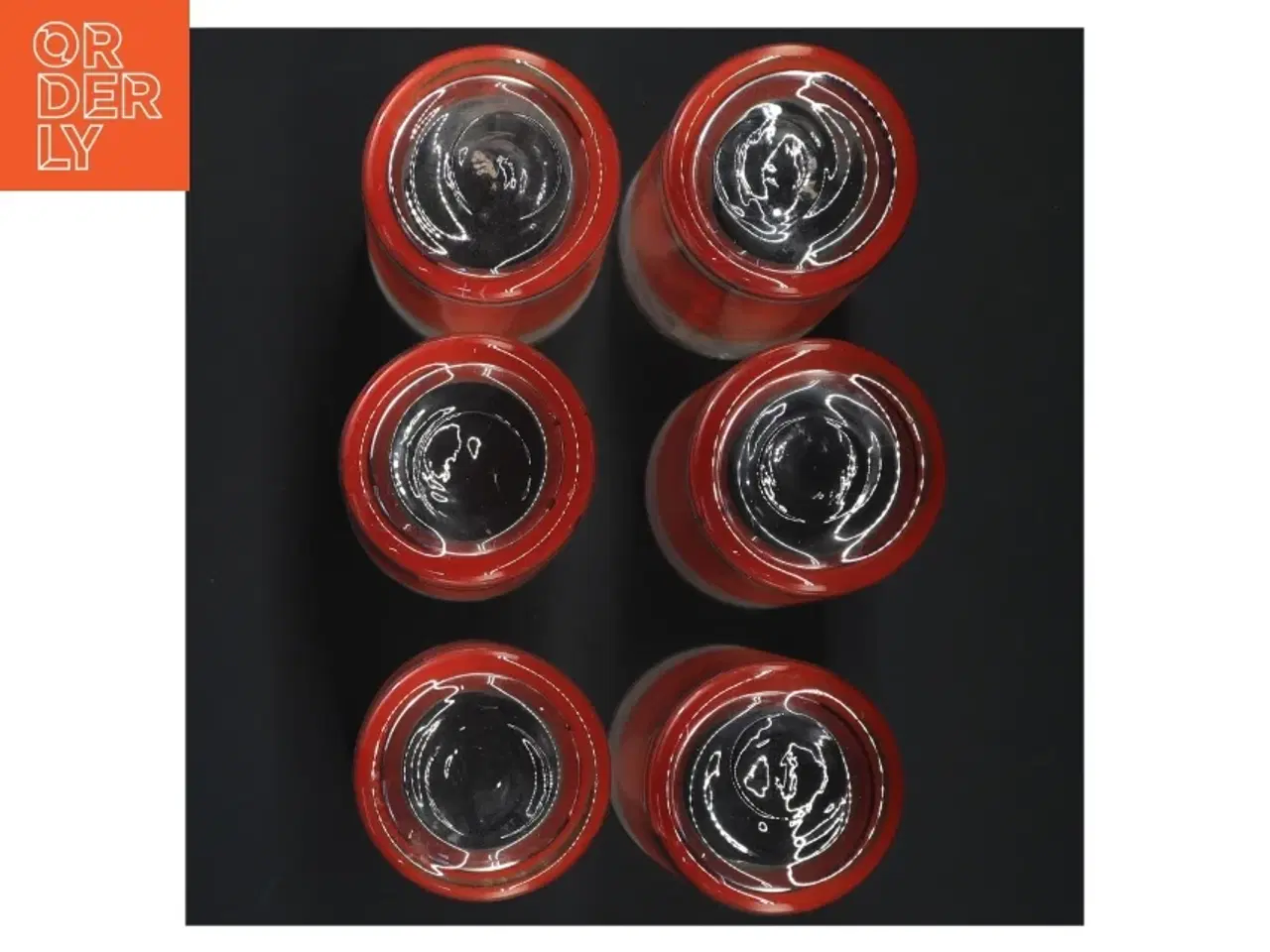 Billede 6 - 1970er Vintage Sæt med seks drikkeglas (str. H 14 cm, ø 6 cm)