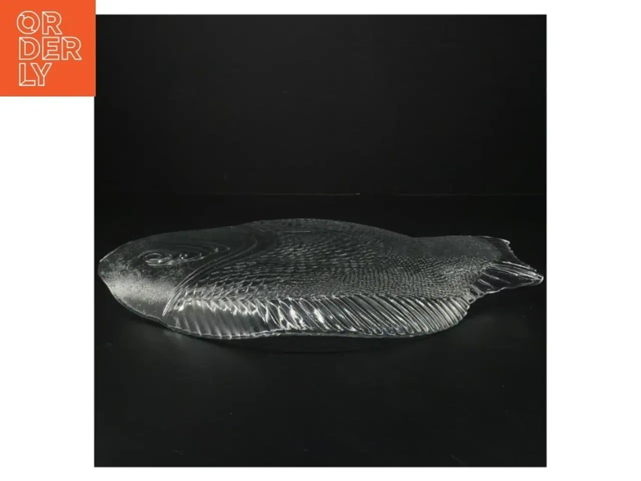 Billede 3 - Glasfisk tallerken (str. 34 x. 26 cm). 4 stk 275