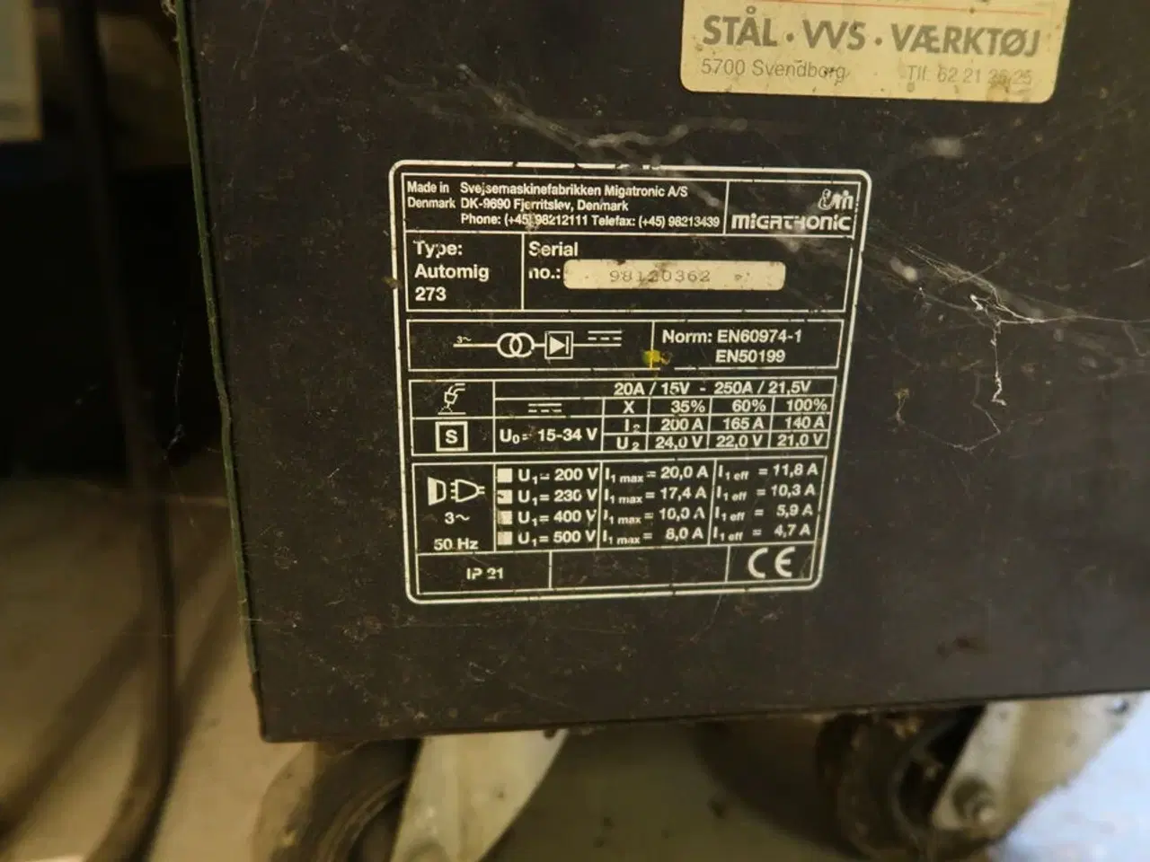 Billede 5 - Svejseværk MIGATRONIC Automig 273