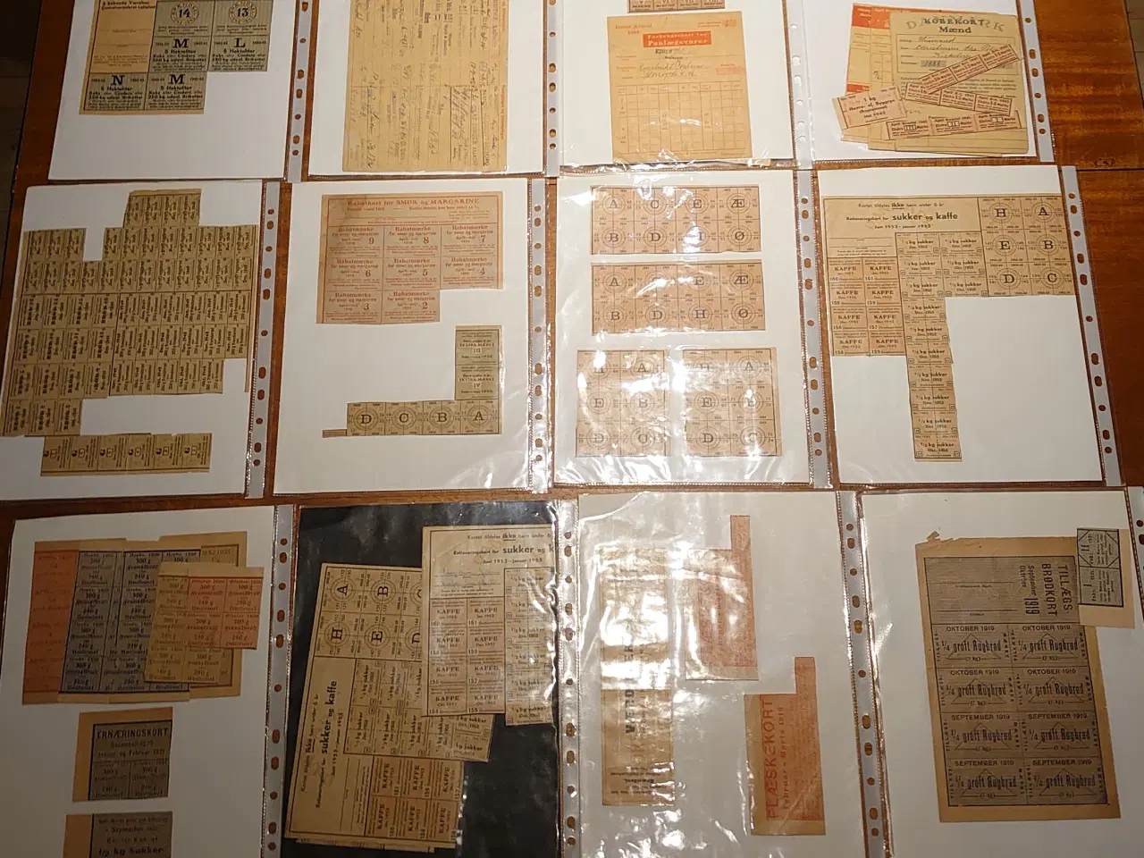 Billede 6 - Stor samling Rationeringsmærker. 1939-52