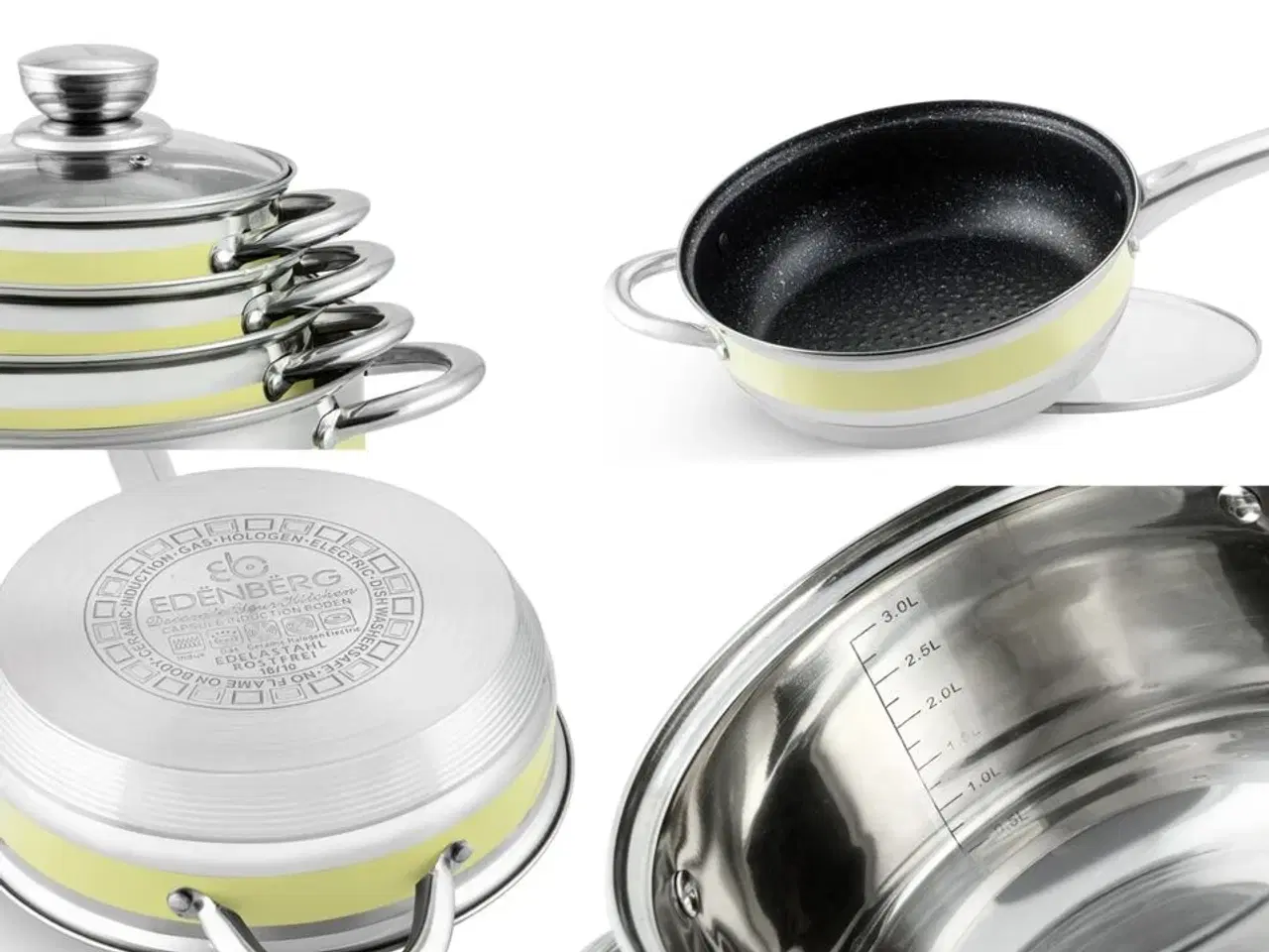 Billede 2 - Grydesæt, 12 dele, også til induktion.