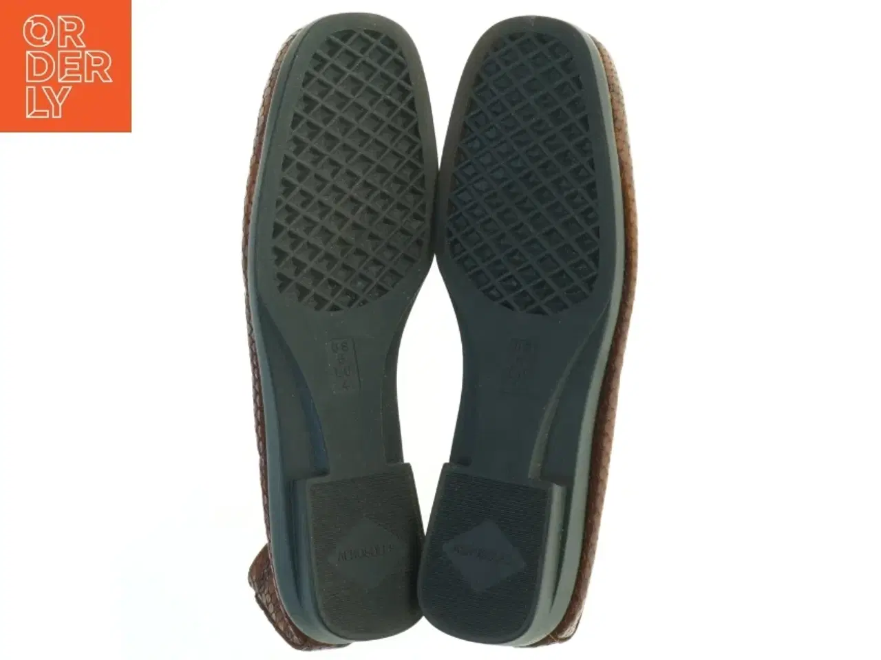 Billede 3 - Brugte mørkebrune loafers i læderlook fra Aerosoles (str. 4)