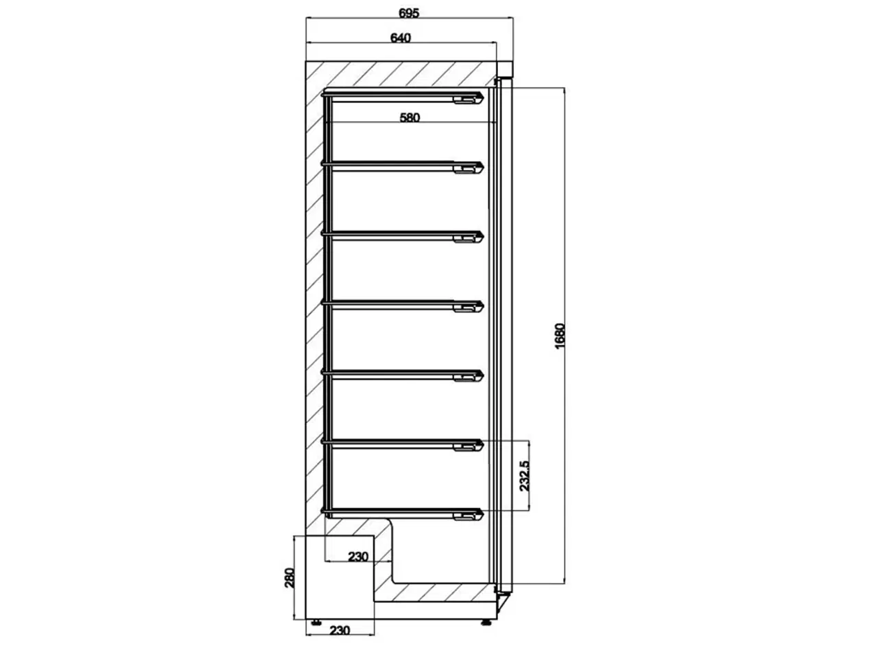 Billede 2 - Combisteel fryser 555 liter – rustfrit stål