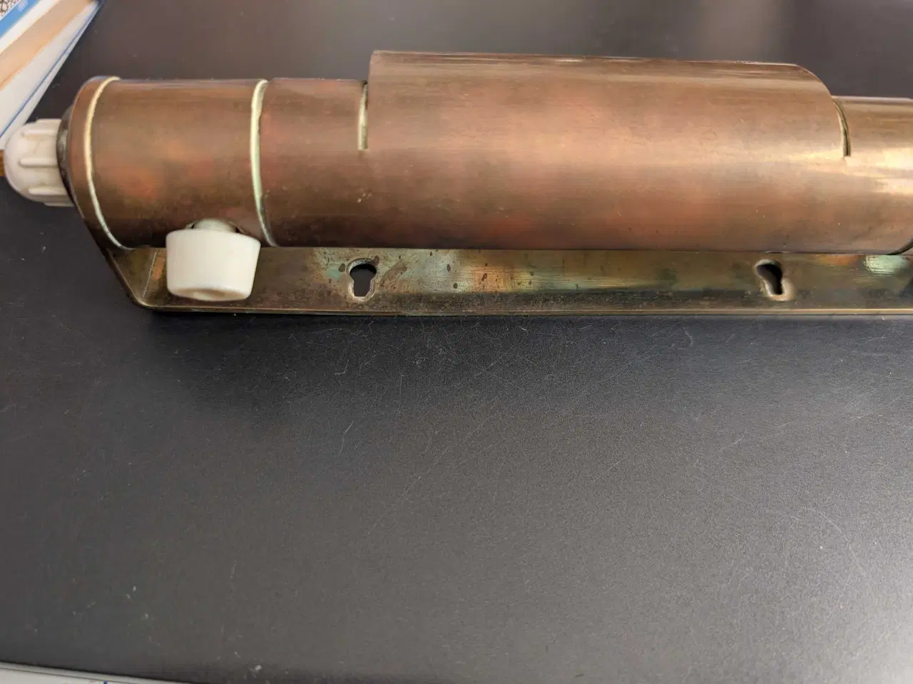 Billede 3 - Gammel messing Klaver lampe 