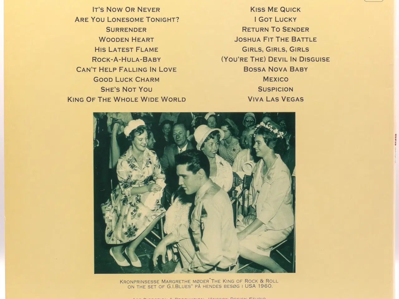 Billede 2 - Elvis Presley - Danske Singlehits - DK 1991 EX/EX