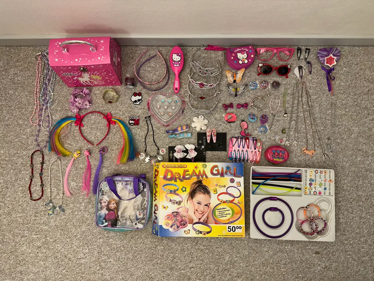 Billede 1 - Smykkeskrin med tilbehør