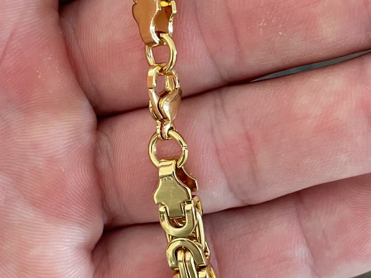 Billede 4 - Goldfilled flad kongekæde