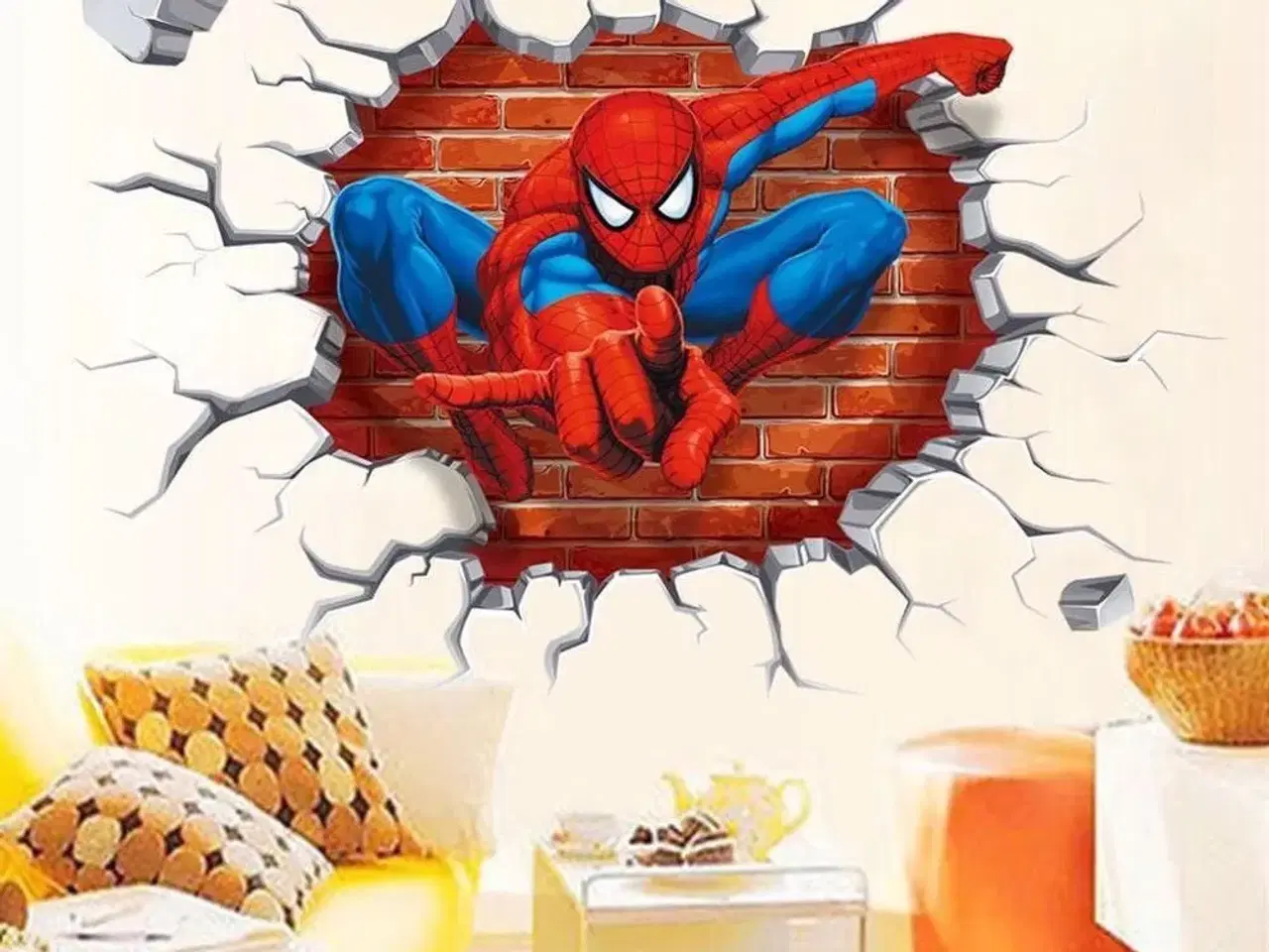 Billede 4 - Spiderman wallstickers wallsticker med Spiderman