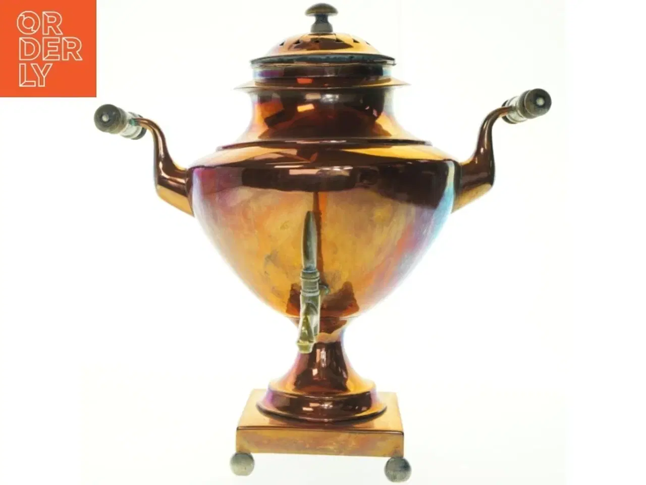 Billede 3 - Antik kobber samovar (str. 42 cm)