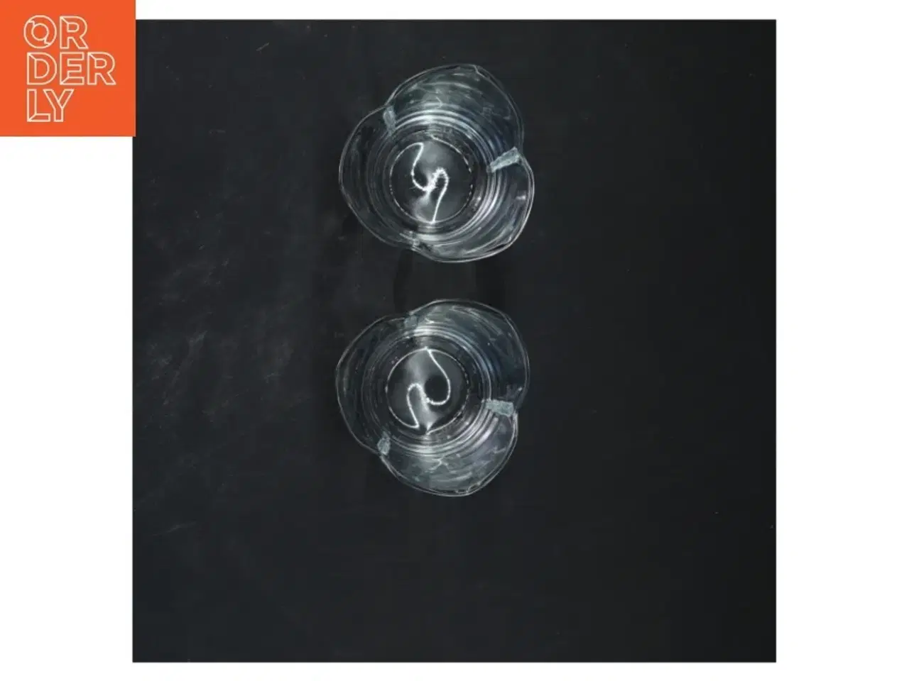 Billede 2 - Glas med dekorativ kant fra Erik Bagger (str. 8,5x6 cm)