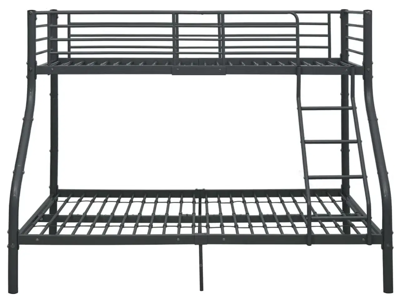 Billede 2 - Sengestel til køjeseng 140 x 200 cm/90 x 200 cm metal sort