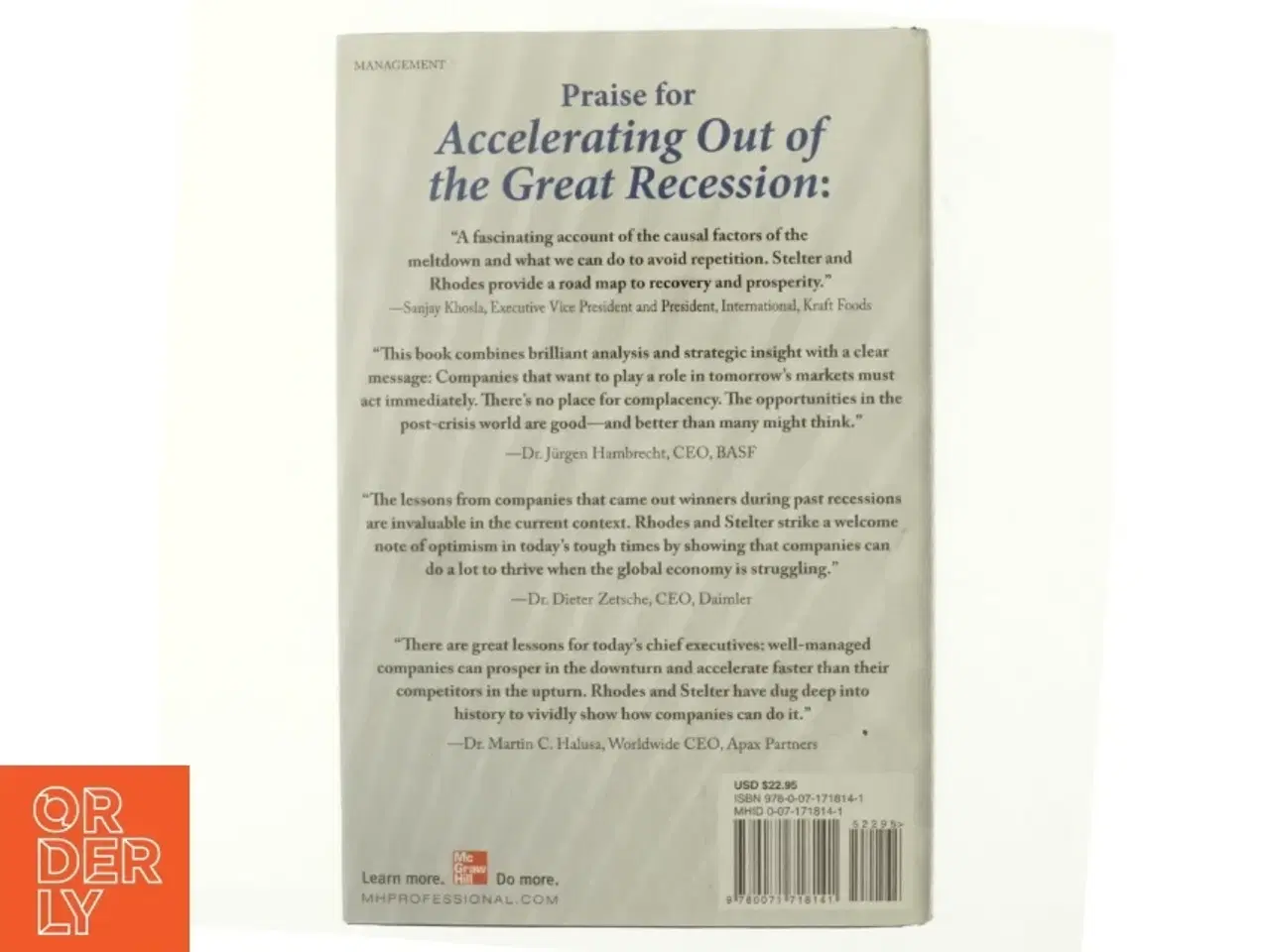 Billede 3 - Accelerating out of the great recession : how to win in a slow-growth economy af David Rhodes (Bog)