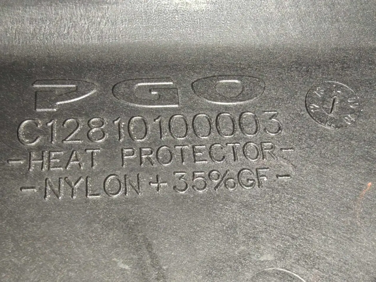 Billede 3 - PGO Hot 50/Dr.Big/PMX. Originalt Varmeskjold