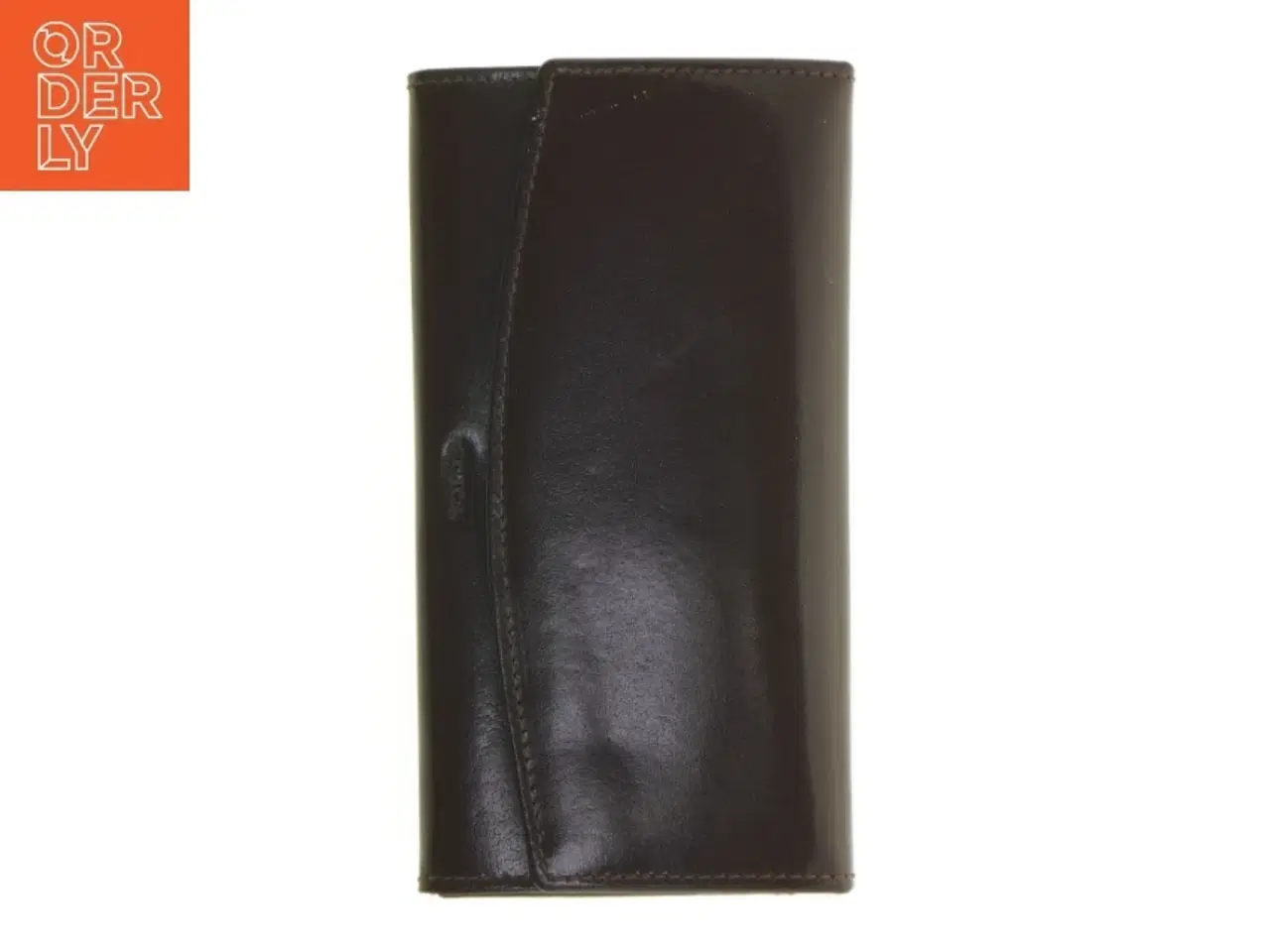 Billede 3 - Sort læderpung fra Eoxca (str. 18 x 9 x 3 cm)