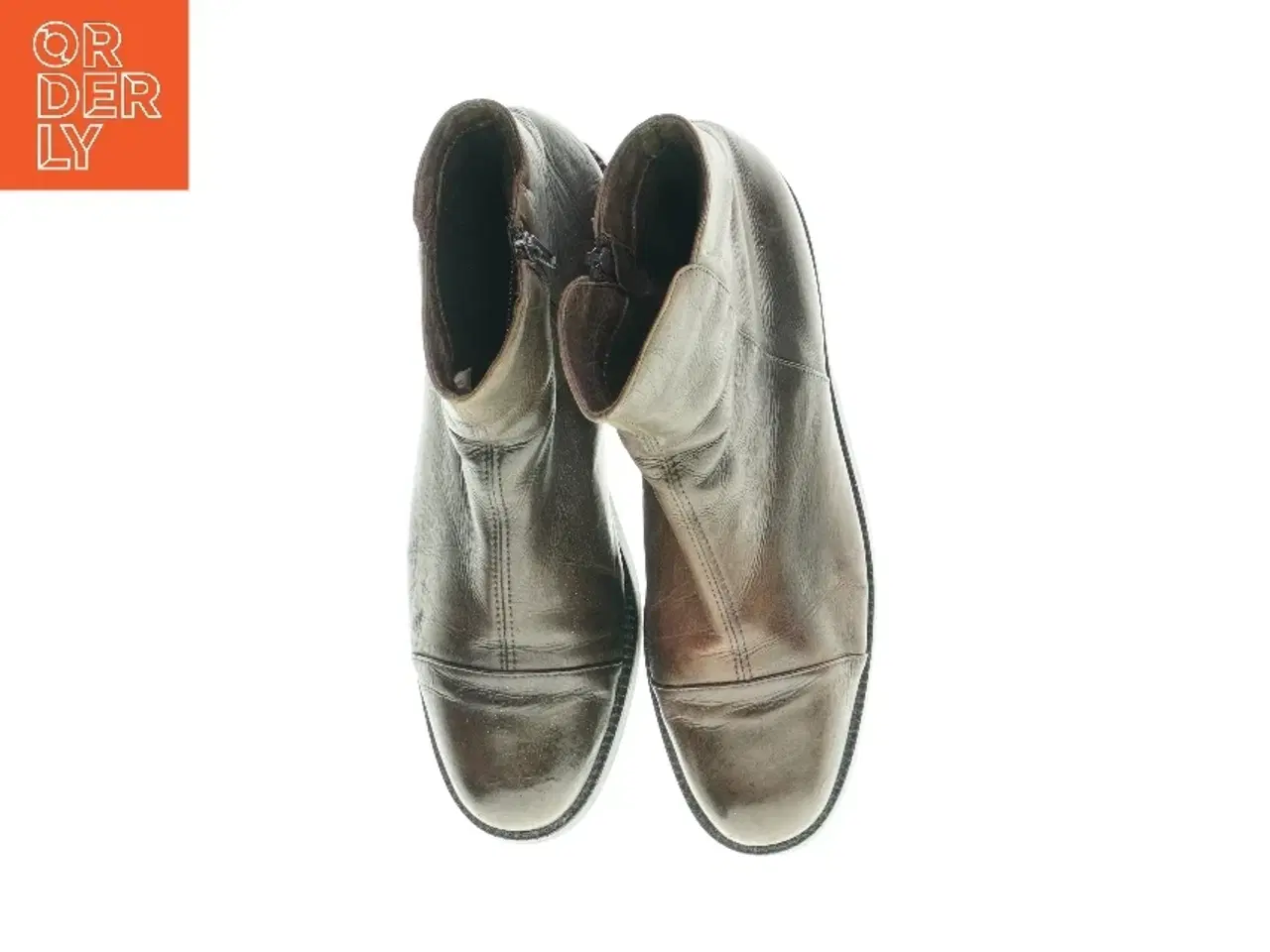 Billede 3 - Støvler i brunt læder fra Linea Inbal (str. 41,5)