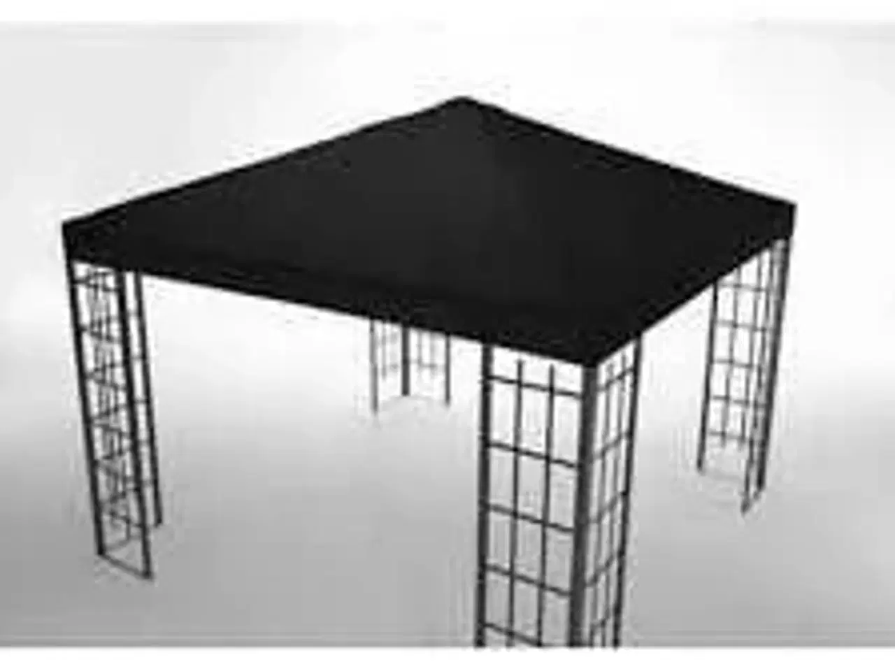 Billede 3 - Koby pavillonsæt - Antracit stel & sort dug 3x3 meter