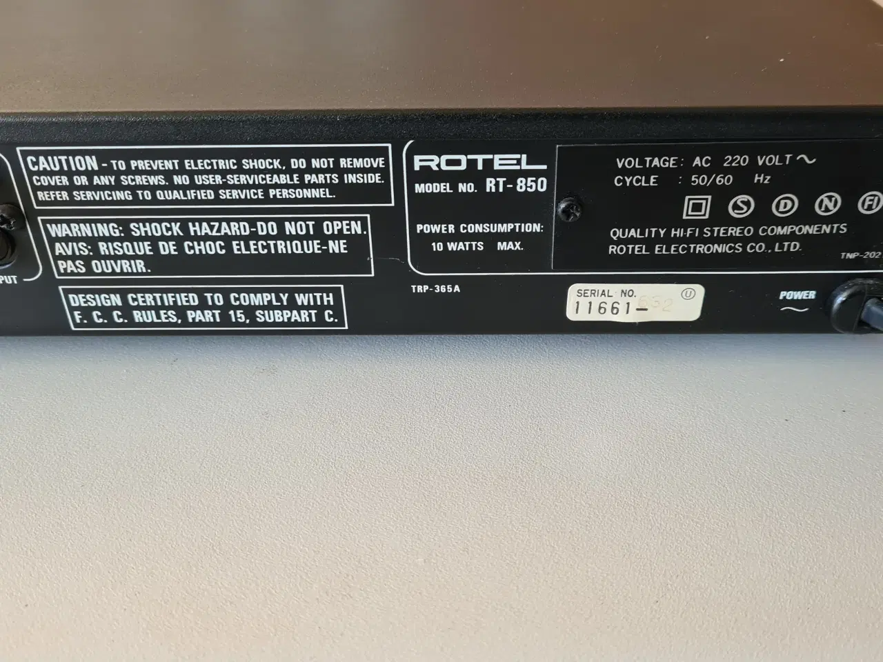 Billede 7 - Tuner, ROTEL, RT-850
