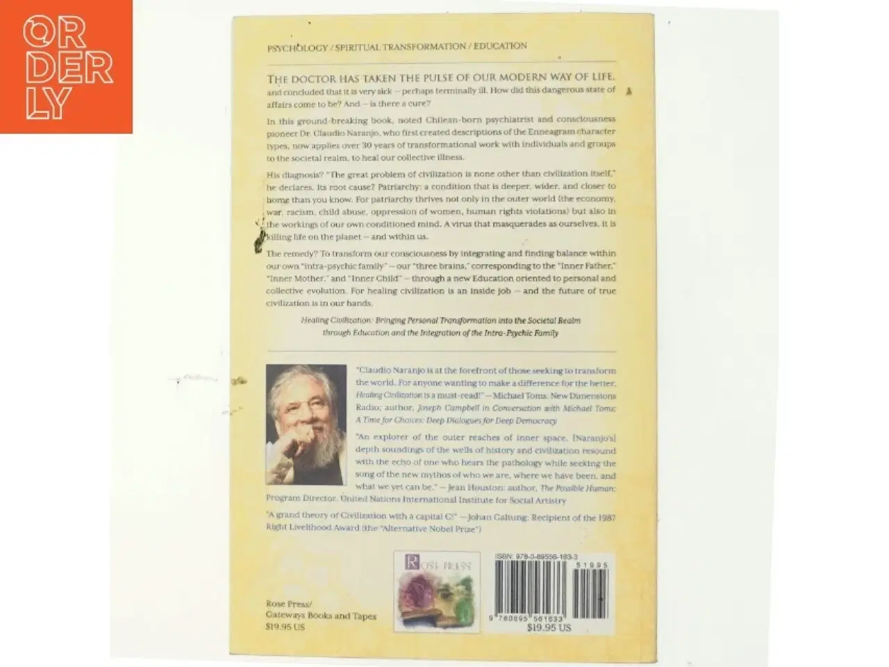 Billede 3 - Healing Civilization af Claudio Naranjo (Bog)