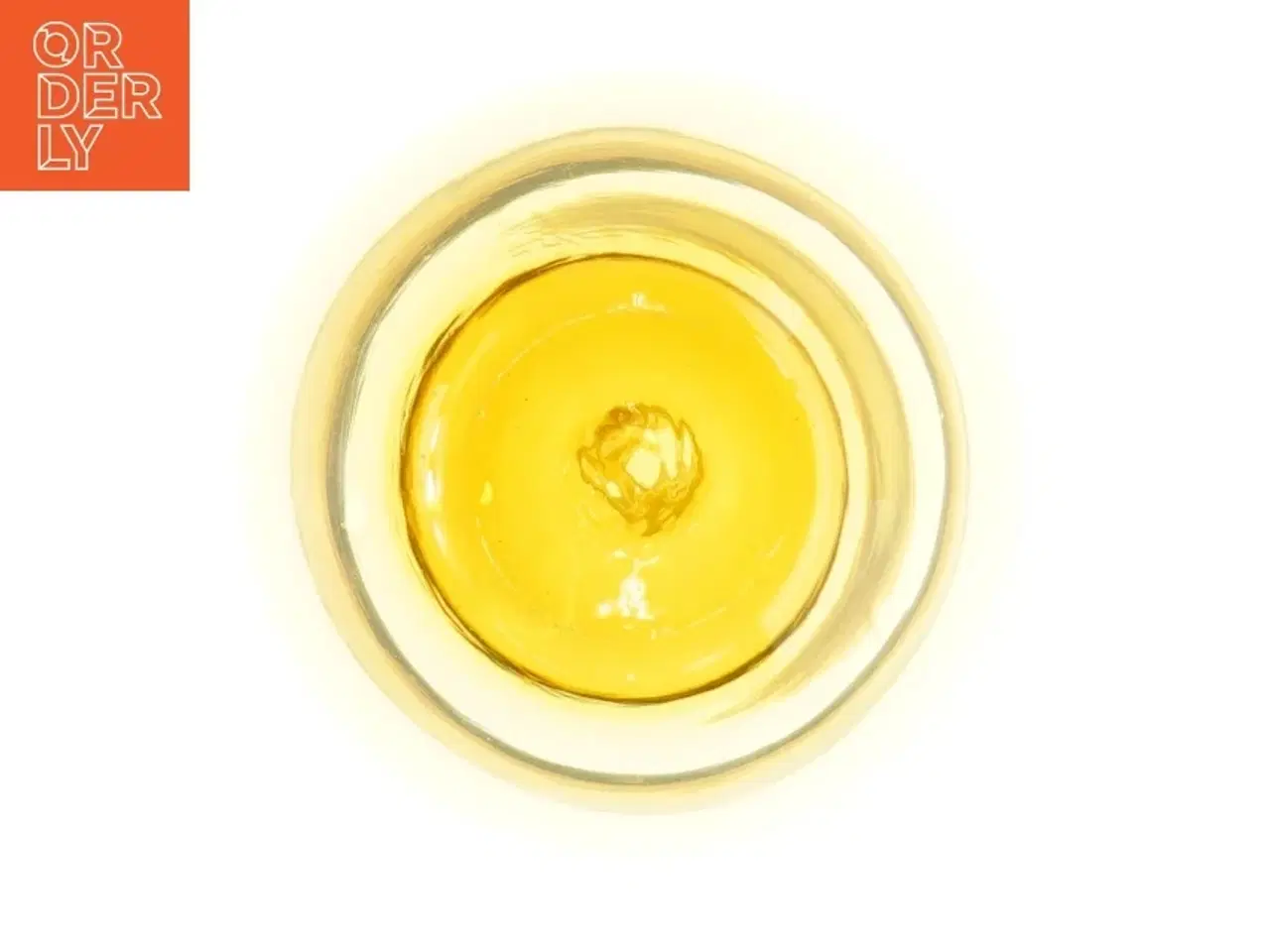 Billede 3 - Gul glasvase (str. 20 x 13 cm)