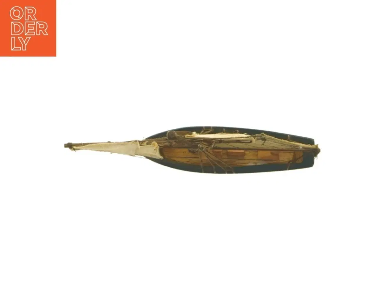 Billede 2 - Modelskib Sejl båd i træ (str. 17,5 x 14 x 3 cm)