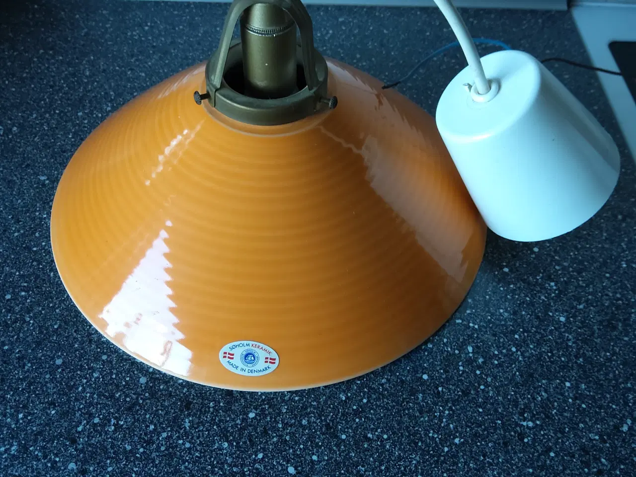 Billede 13 - Orange loftlampe pendel I keramik