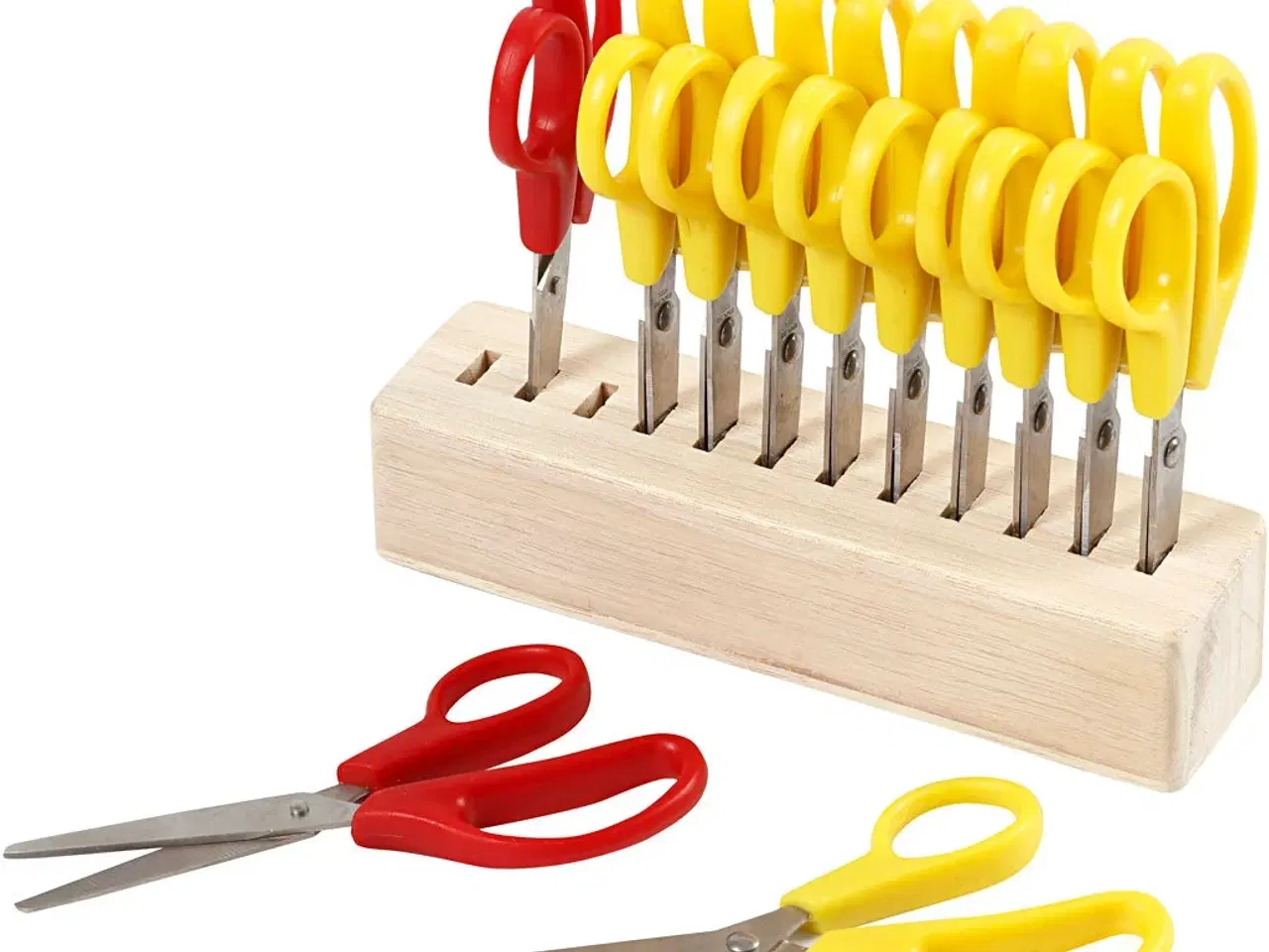 Billede 1 - Børnesaks 12,5 cm - Sæt med 12 stk. til kreative projekter