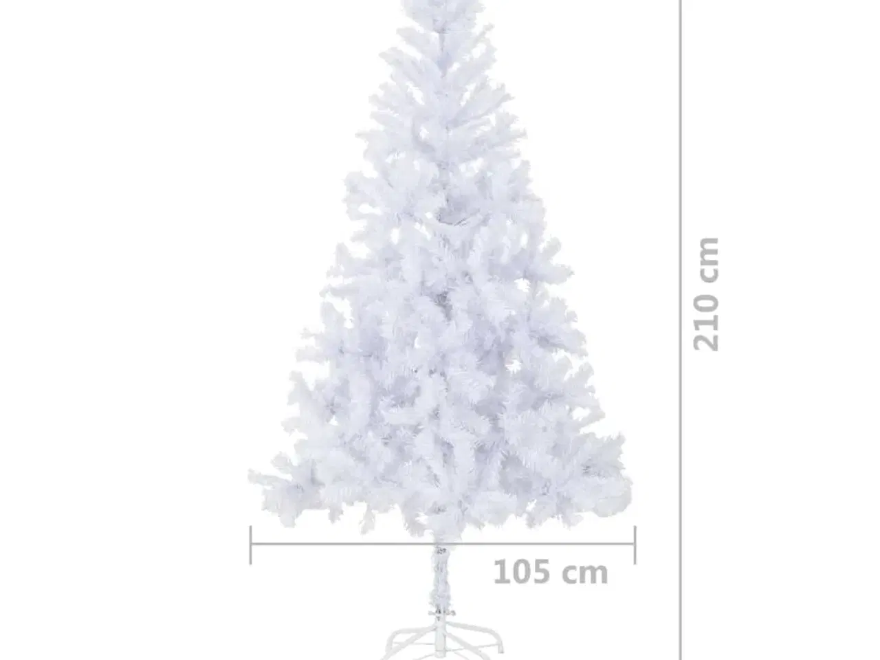 Billede 8 - Kunstigt juletræ stålfod 210 cm 910 grene