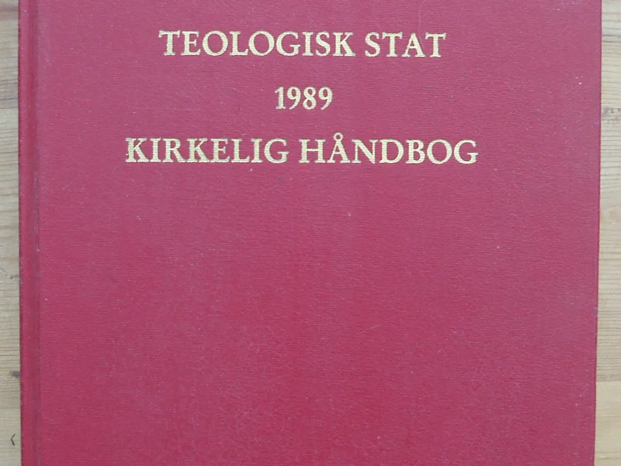 Billede 1 - Teologisk Stat, Kirkelig Håndbog 1989