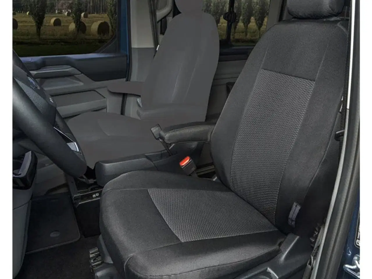 Billede 1 - Sædeovertræk førerside højre armlæn Transit Custom 24-